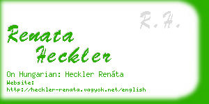 renata heckler business card